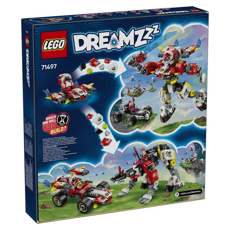 LEGO 71497 Cooper's Tiger Mech & Zero's Hot Rod Car