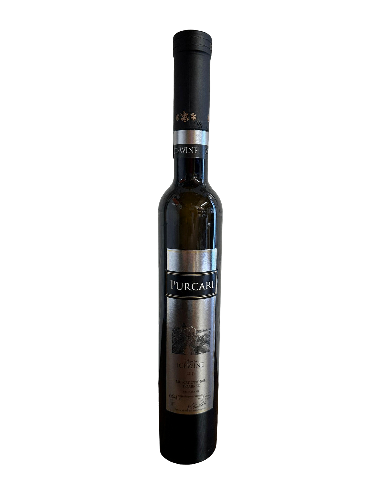 Purcari IceWine Dessert Moldovan White Wine with a branded glass 375ml