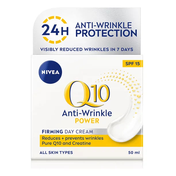 Nivea Q10 Anti Wrinkle Power Day Cream: Firms Skin & Reduces Wrinkles 50 ml/1.69 oz