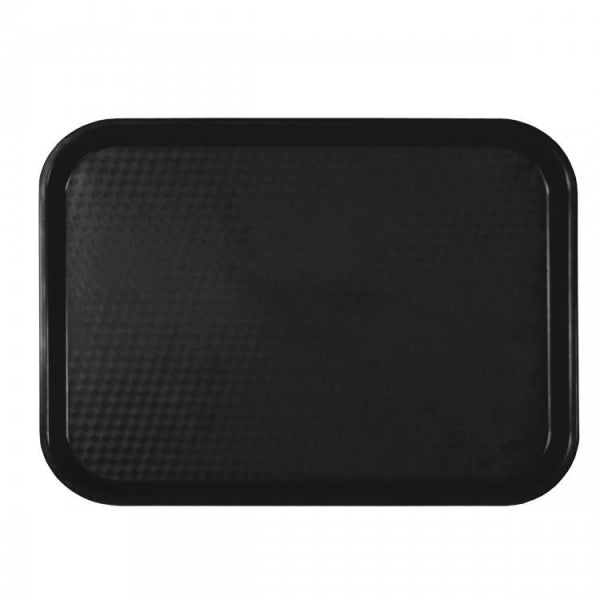 Kitchway Core Polypropylene Fast Food Tray Black Large 450mm