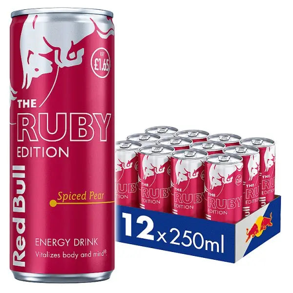Red Bull Energy Drink Ruby Edition 250ml 12 Pack (Case of 12)