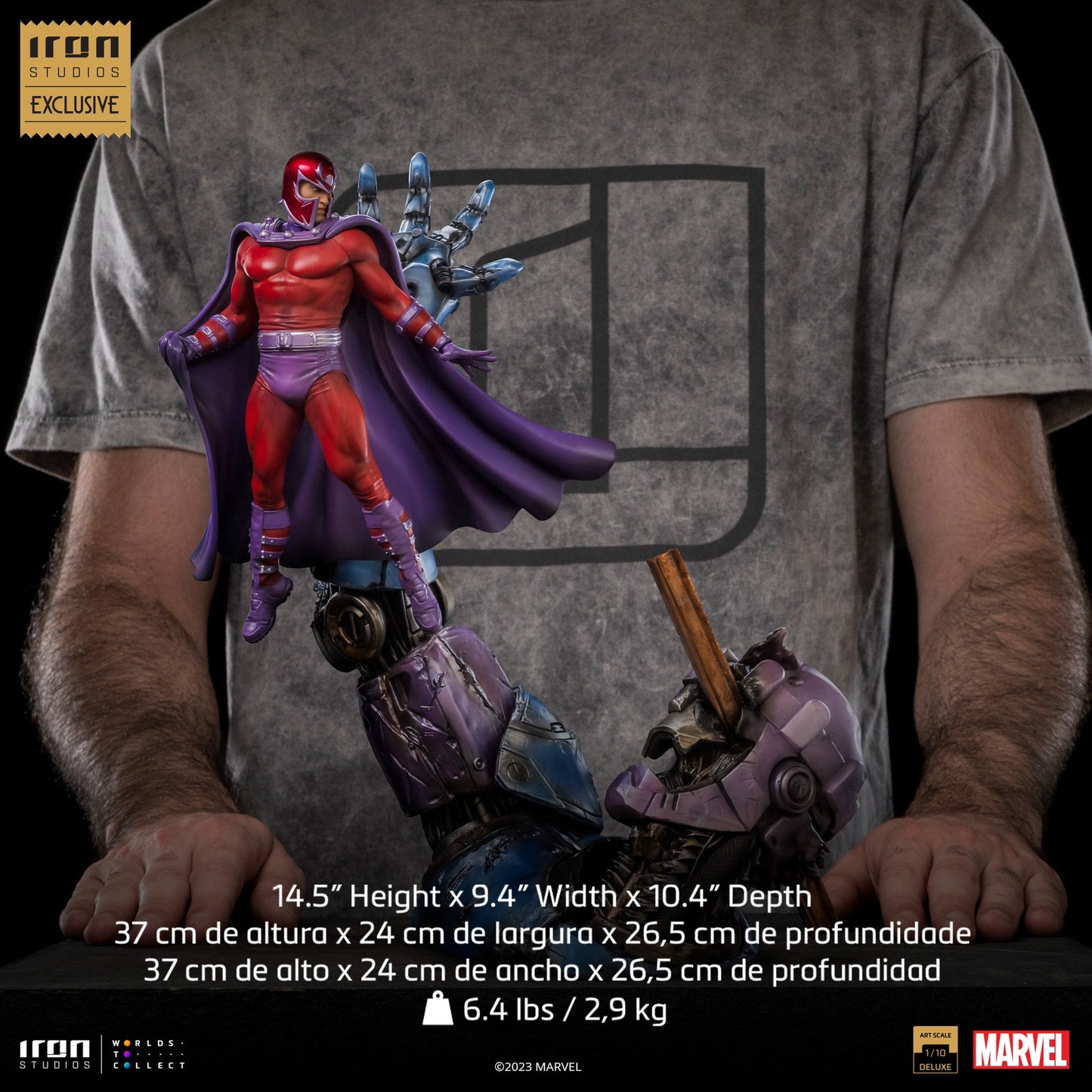 Statue Magneto vs Sentinel (2023 Event Exclusive) - X-Men - Art Scale 1/10 - Iron Studios