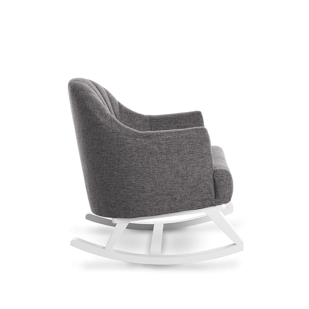 Round Back Nursery Rocking Chair – Dark Grey