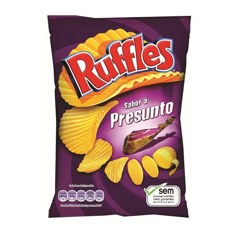 Ruffles Ham Crisps 150g