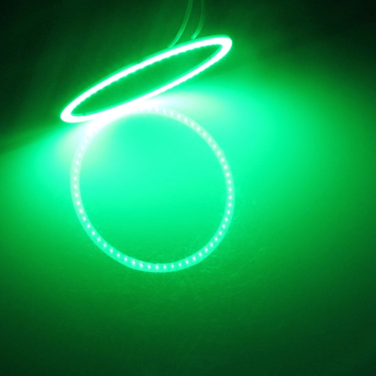 80mm 5W 180LM Angel Eyes Circles Car Headlight COB LED Lights for Vehicles, DC 12-24V, 80mm Red Light, 80mm Pink Light, 80mm Green Light