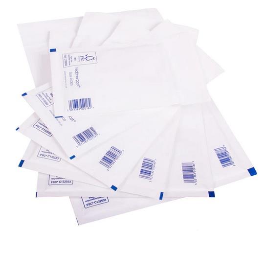 Padded Bubble Envelope in White 350x470mm Internal Size K/7 (QTY 50)