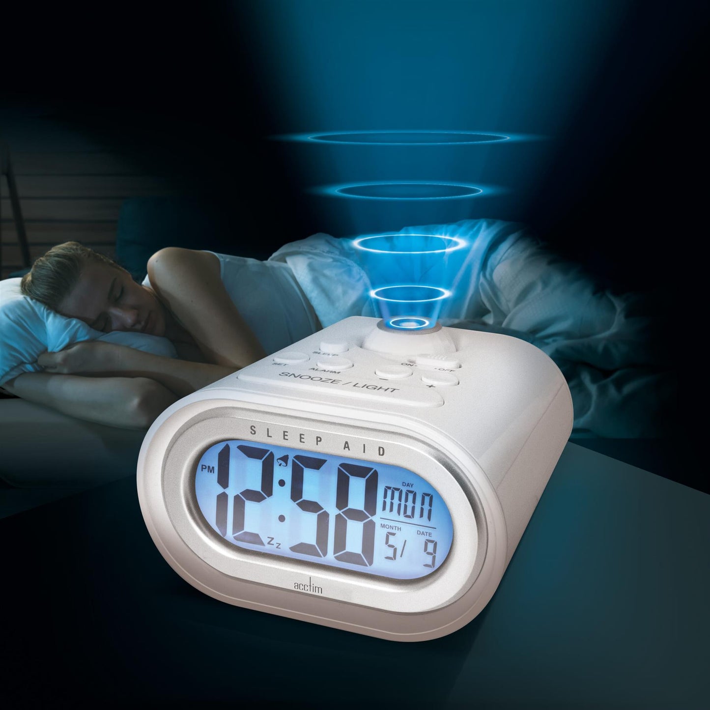 Acctim Dormir Sleep & Projection Digital Alarm Clock 16282