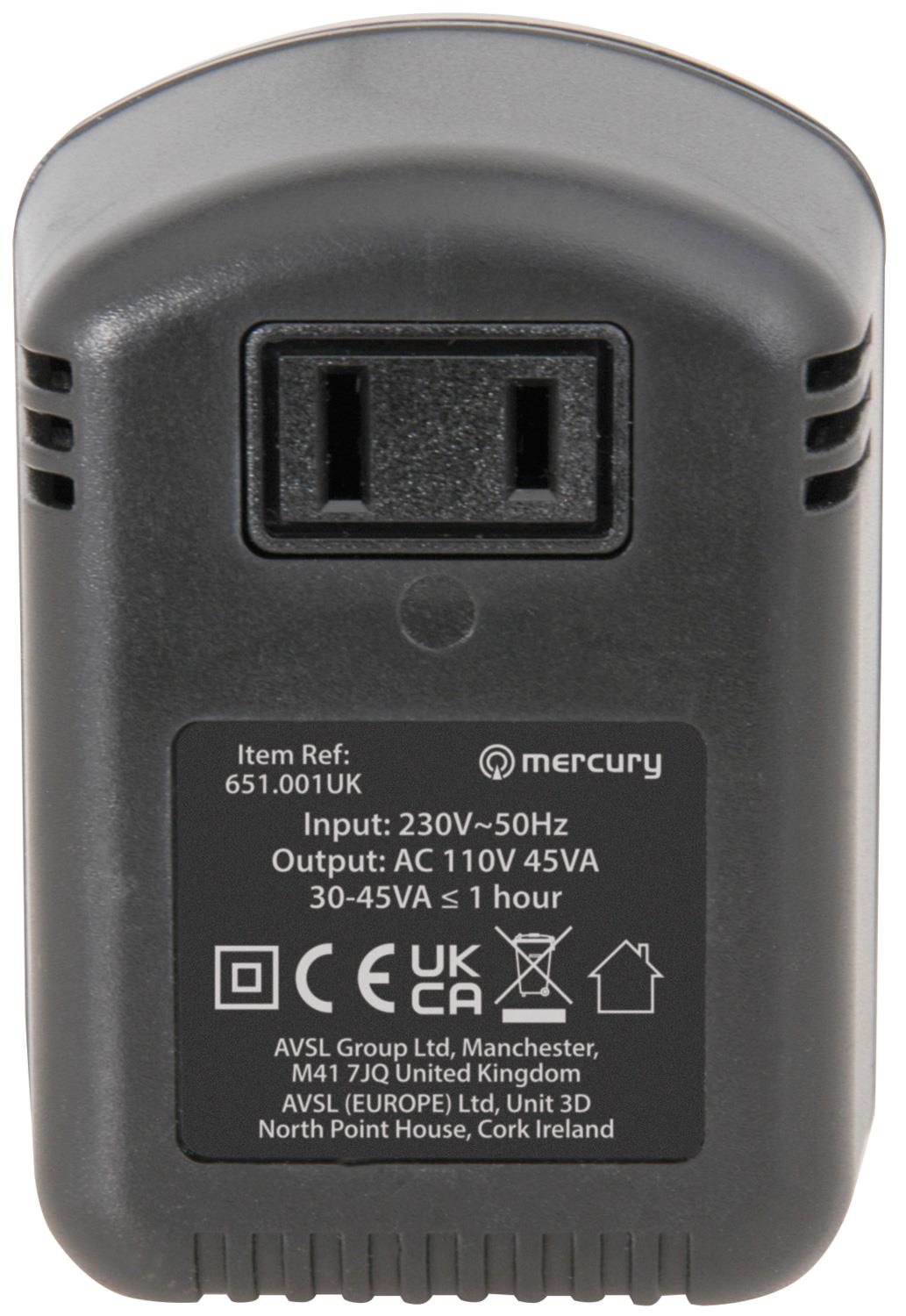 Mercury 45w Step down adaptor