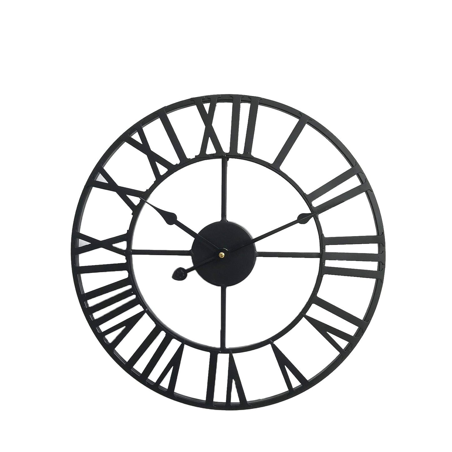 40CM ROMAN METAL CLOCK WHITE