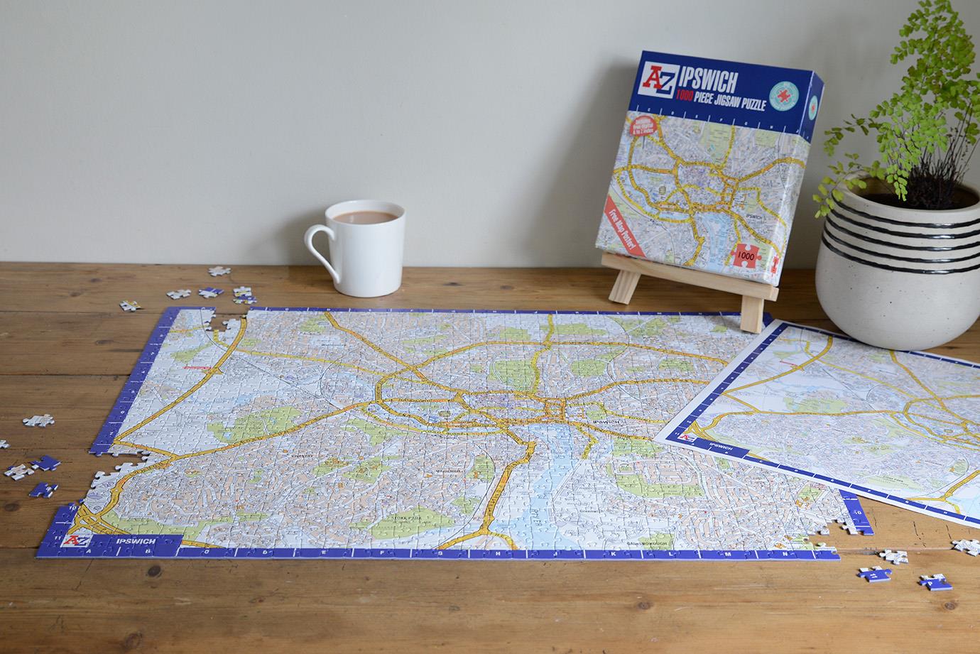 A to Z Map of Ipswich 1000 Piece Jigsaw