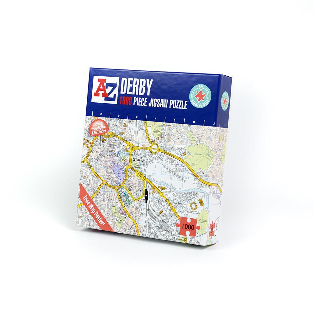A to Z Map of Derby 1000 Piece Jigsaw