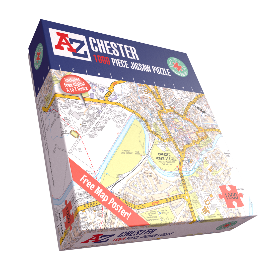 A to Z Map of Chester 1000 Piece Jigsaw