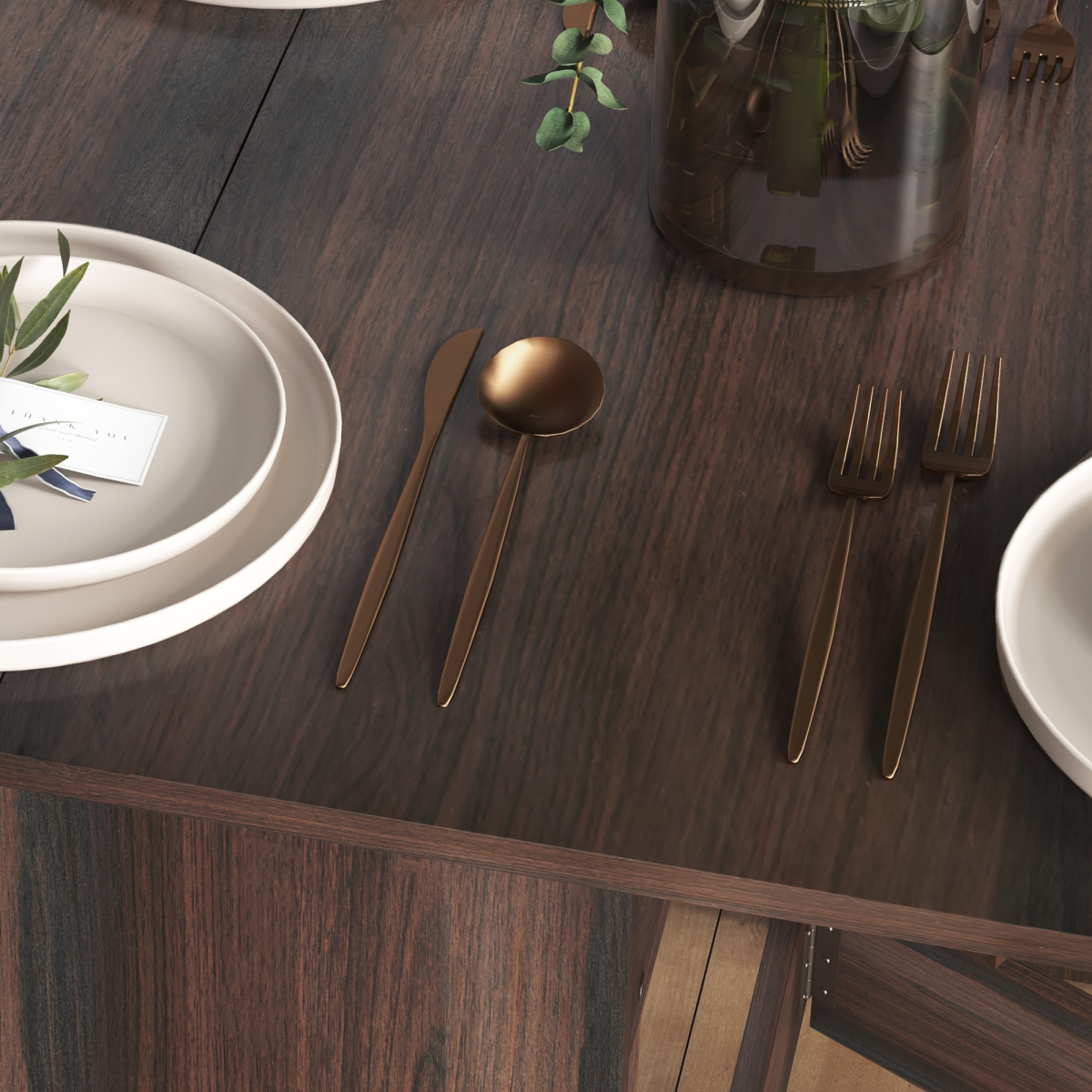 HOMCOM Oval Kitchen Table for Dining Room, Small Space Chocolate