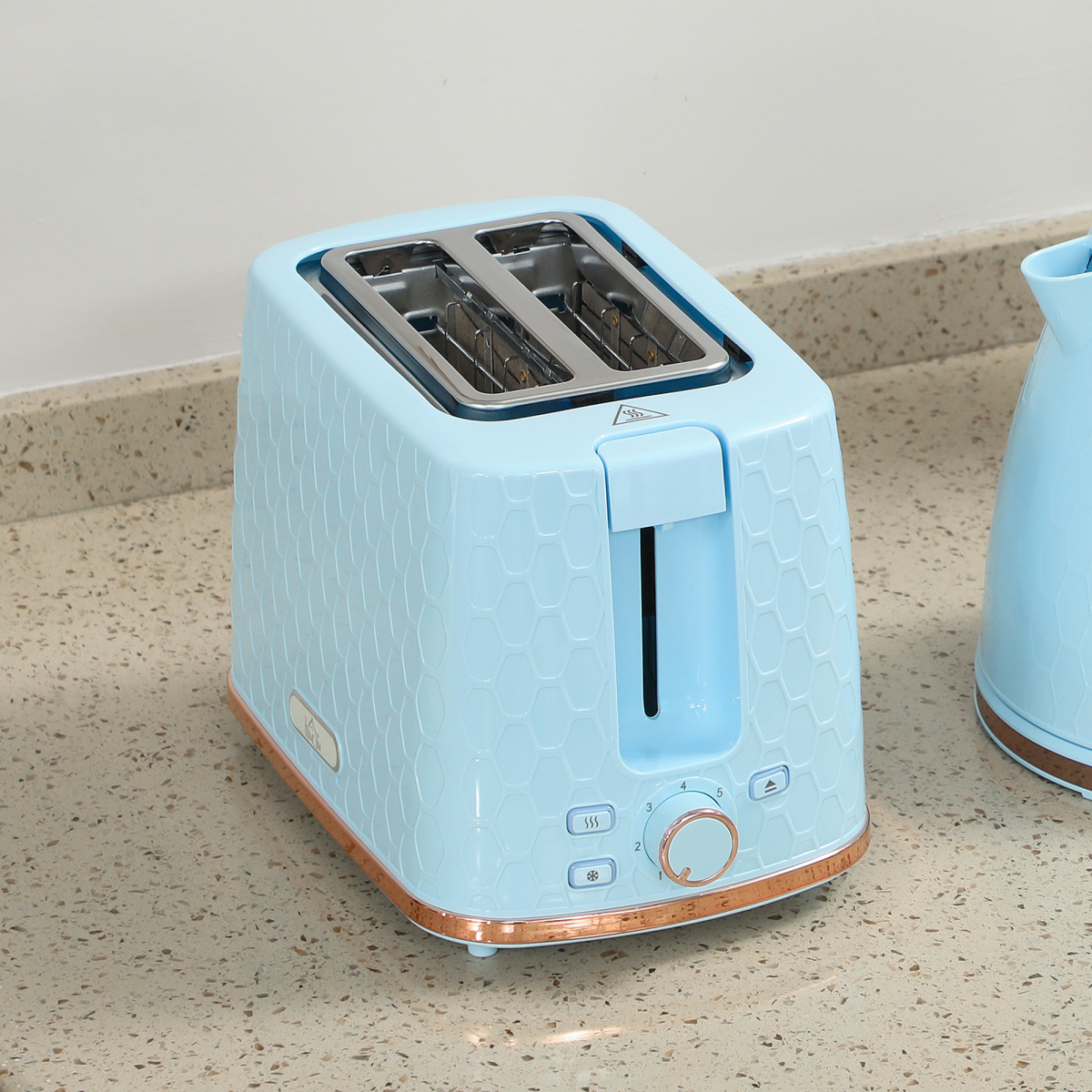 HOMCOM Kettle and Toaster Set 1.7L Kettle & 2 Slice Toaster Set