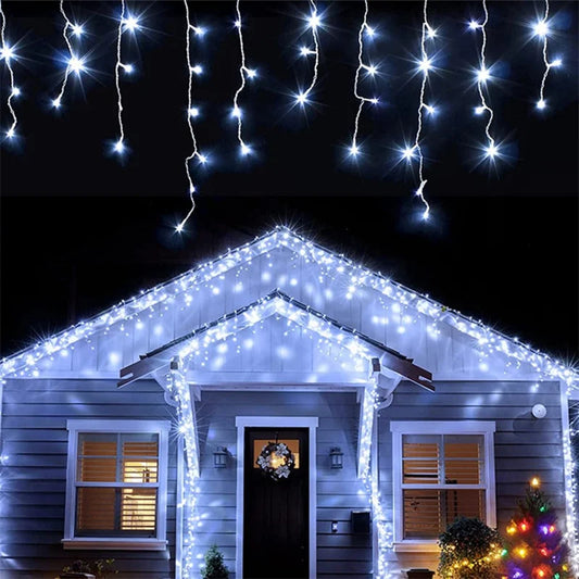 Christmas Lights Waterfall Outdoor Decoration 5M Droop 0.4-0.6m Led Lights
