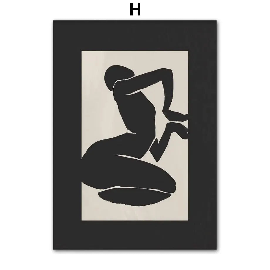 Abstract Line Art Posters – Minimalist Black & White Wall Art Prints