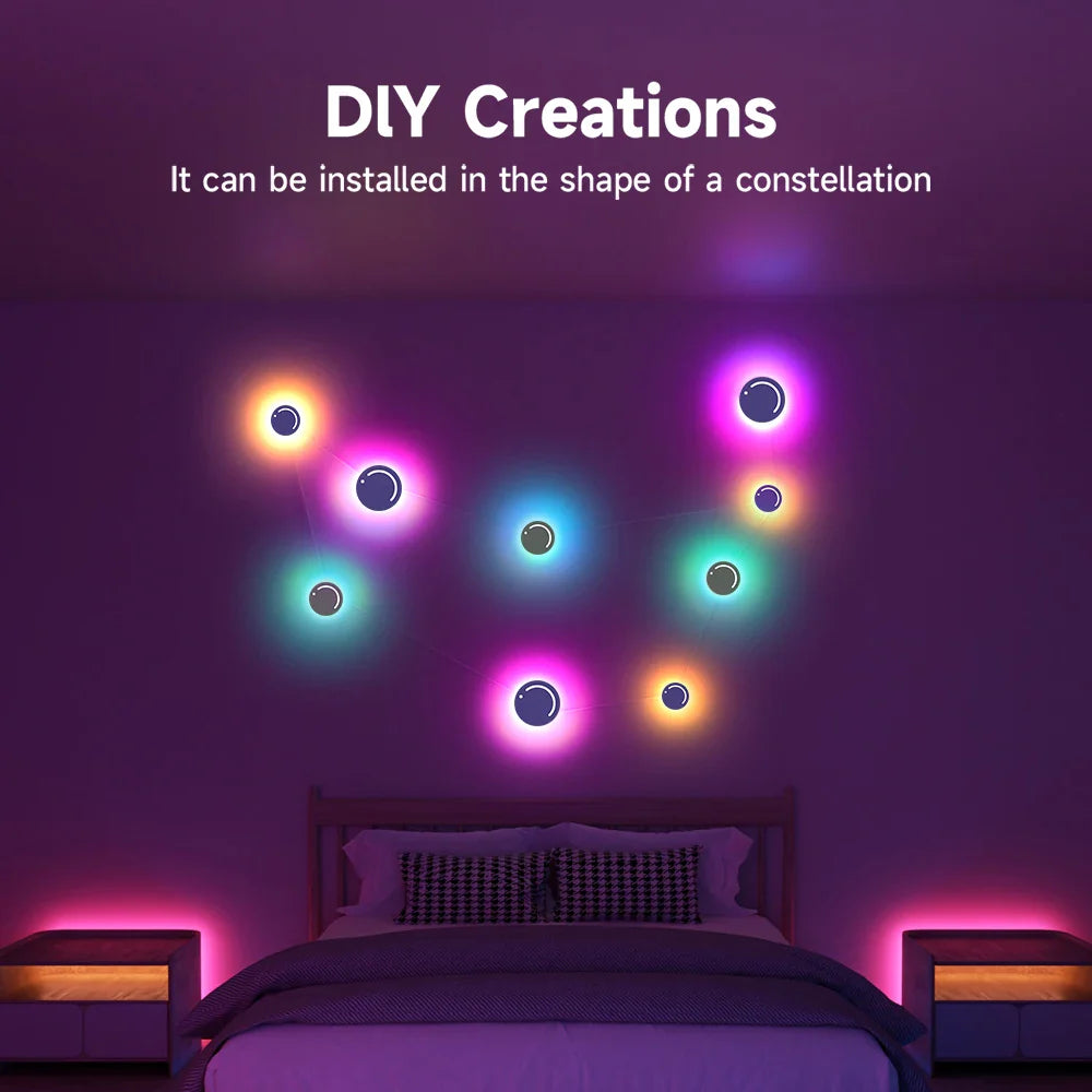 LED Wall Decorative Lights RGB DIY Creative styling APP Remote Control