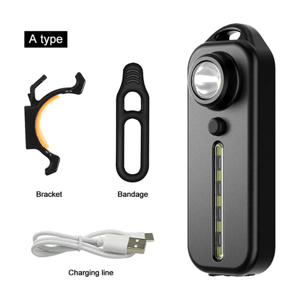 LED Red and Blue Shoulder Police Light with Clip USB Rechargeable