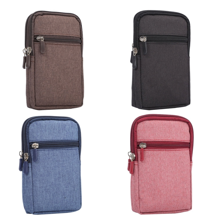 Universal Jeans Leisure Style Leather Case / Waist Bag for Galaxy S9+ & S8+ & Note 8 & S7 Edge / iPhone X & 7 & 7 Plus & 6 Plus & 6s Plus / Huawei Mate 8, Size:18.0 x 11.0 x 2.5cm