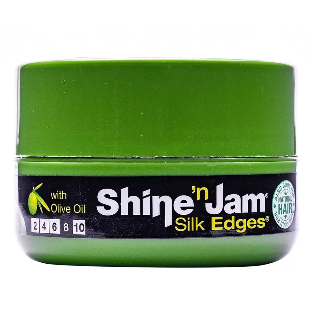 Shine 'n Jam Silk Edges Superior Hold & Flake-Free Shine for All Hair Types 4oz