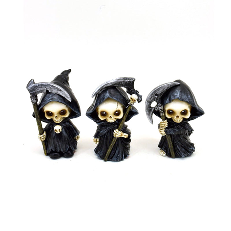 Decorative Ornament - Reaper Mini Skull Set of 3