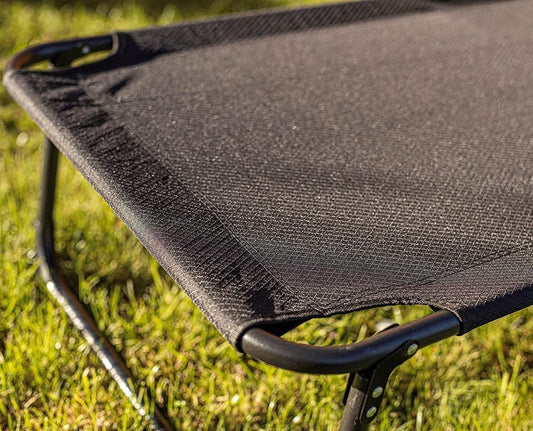 Folding Sun Lounger with Canopy (Set of 2)