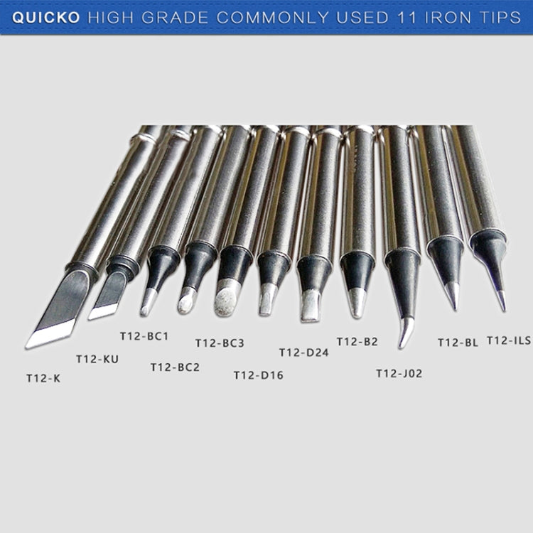 QUICKO T12-ILS Black Welding Lead-free Soldering Iron Tip