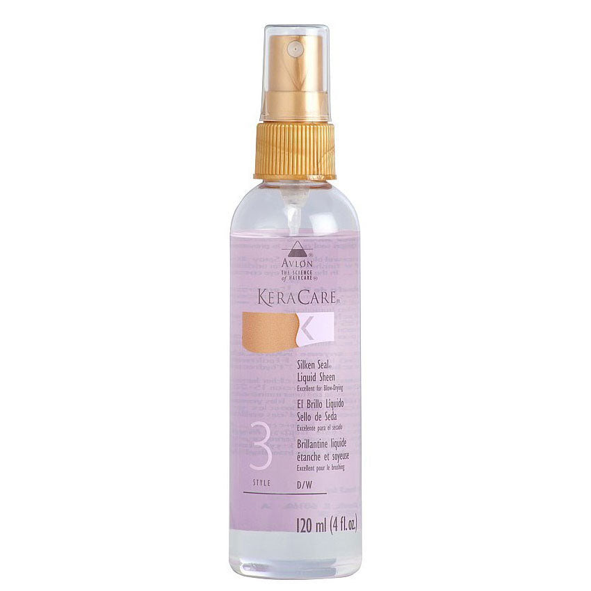 Keracare Silken Seal Liquid Sheen 4 oz / 118 ml - For Super-Shiny, Silky Hair