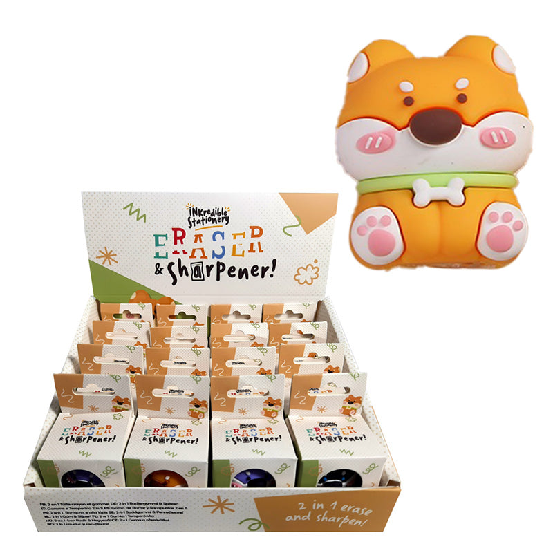 Shiba Inu Dog 2-in-1 Shaped Sharpener & Eraser