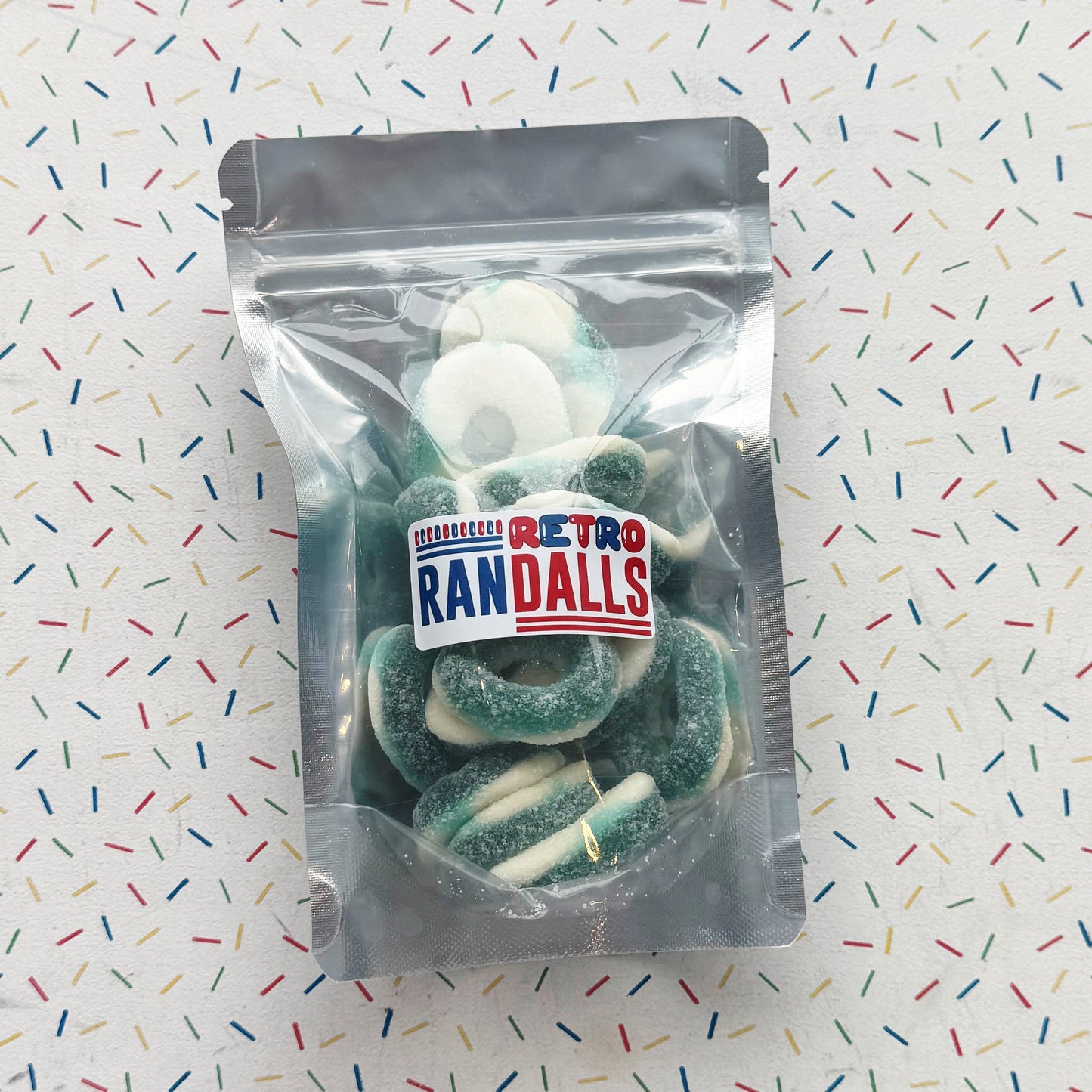 SWEETZONE BLUE RASPBERRY RINGS - 100g (BRITISH)