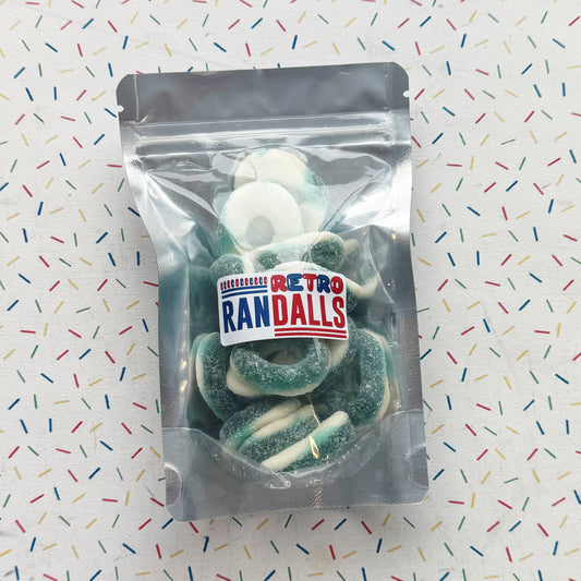 SWEETZONE BLUE RASPBERRY RINGS - 100g