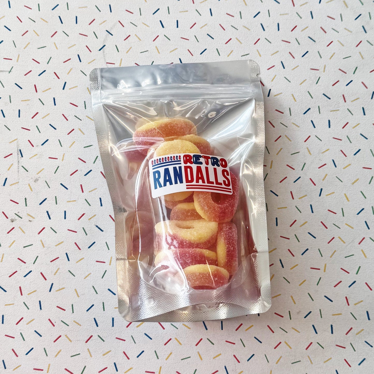 SWEETZONE PEACH RINGS - 100g (BRITISH)