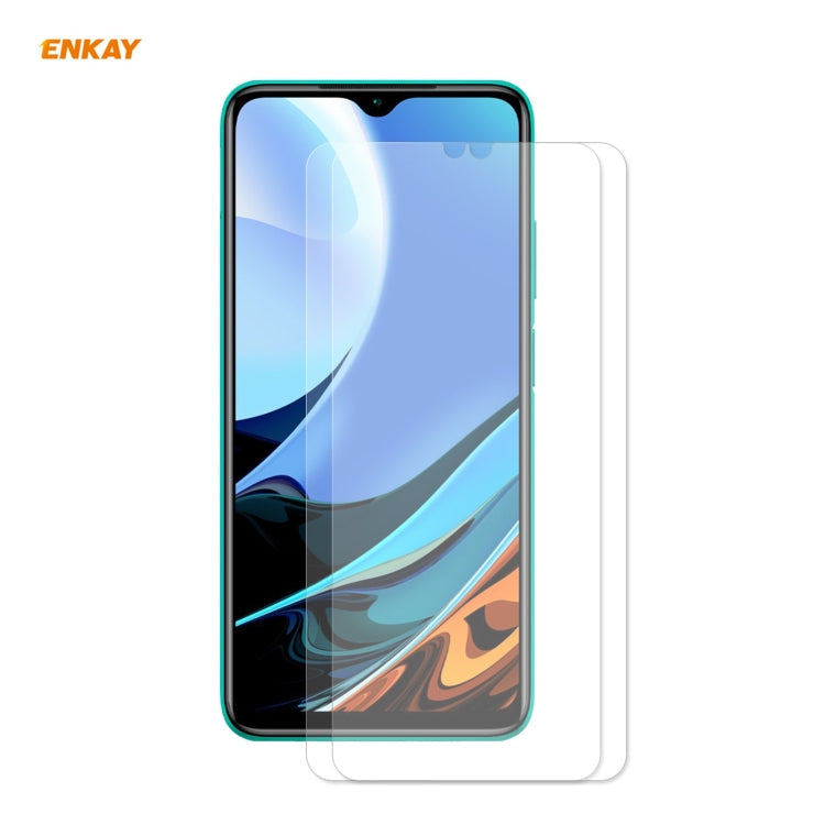 2 PCS ENKAY Hat-Prince 0.26mm 9H 2.5D Curved Edge Tempered Glass Film, For Xiaomi Redmi 9T (2 PCS), For Xiaomi Redmi Note 9T (2 PCS), For Xiaomi Redmi K40 (2 PCS), For Samsung Galaxy F62(2 PCS), For Samsung Galaxy A72 5G(2pcs)