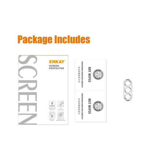1pc For Samsung Galaxy S23+ 5G ENKAY 9H Rear Camera Lens Tempered Glass Film
