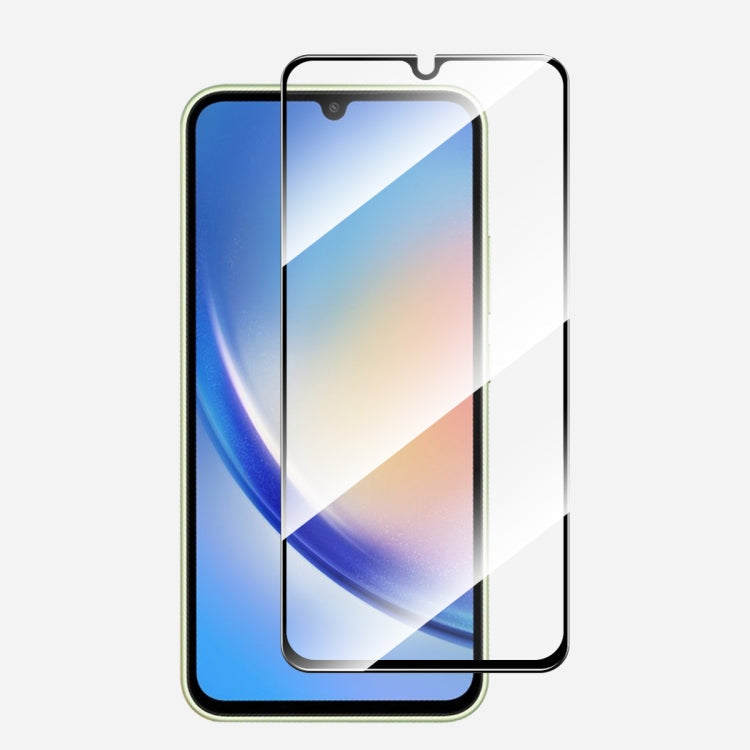 For Samsung Galaxy A34 5G / M34 / F34 ENKAY Hat-Prince Full Glue High Aluminum-silicon Tempered Glass Film, For Samsung Galaxy A34 5G / M34 / F34(1pc), For Samsung Galaxy A34 5G / M34 / F34(2pcs), For Samsung Galaxy A34 5G / M34 / F34(5pcs)