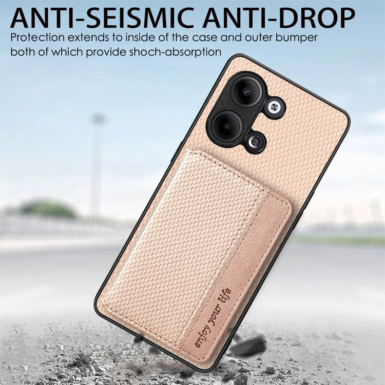 Carbon Fiber Magnetic Card Bag Phone Case, For OPPO Find X8 Ultra, For OPPO Reno13 Pro, For OPPO Reno13, For OPPO Reno9
