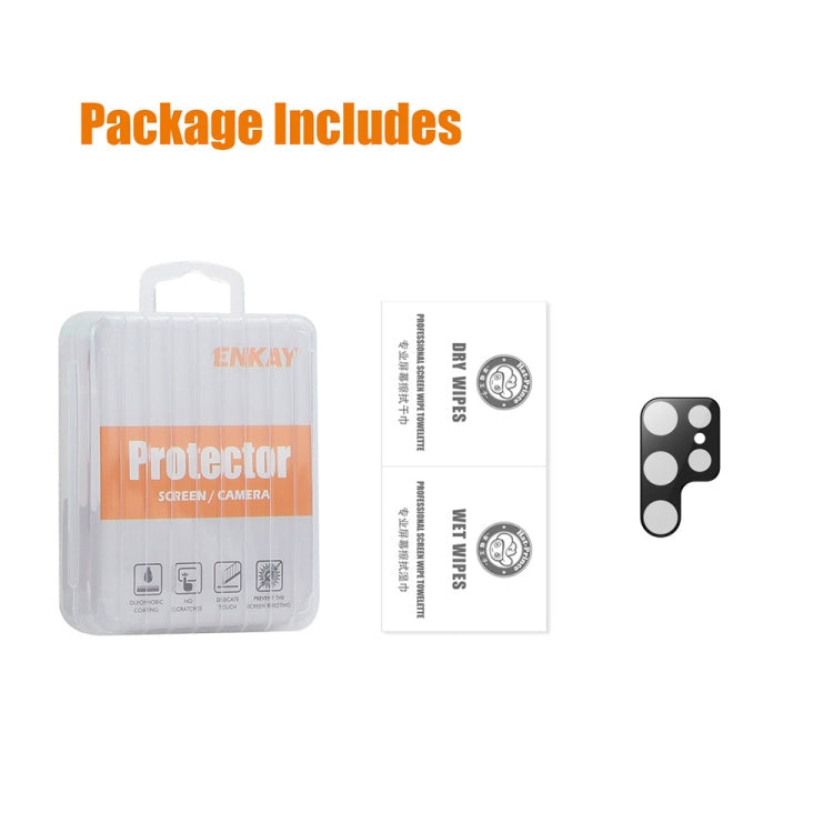 For Samsung Galaxy S25 Ultra 5G ENKAY Hat-Prince 9H Rear Camera Lens Tempered Glass Film(Transparent)