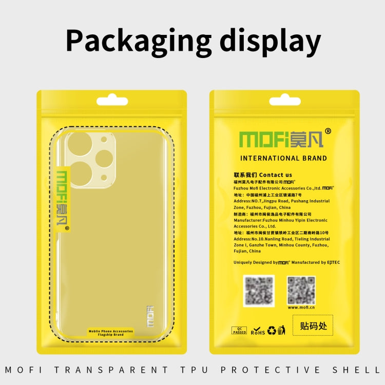 For Xiaomi Redmi K80 Pro MOFI Ming Series Ultra-thin TPU Phone Case(Transparent)