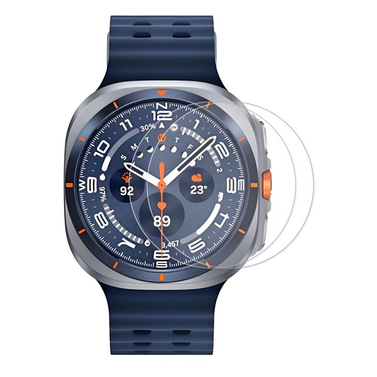 2pcs ENKAY 0.2mm 9H Tempered Glass Screen Protector Watch Film, For Samsung Galaxy Watch Ultra 47mm / Ultra 2025, For Samsung Galaxy Watch8 44mm, For Samsung Galaxy Watch8 40mm, For Samsung Galaxy Watch6 Classic / Ultra 47mm