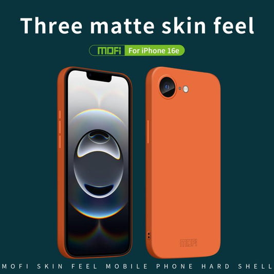 For iPhone 17e / 16e MOFI Qin Series Skin Feel All-inclusive PC Phone Case(Blue)