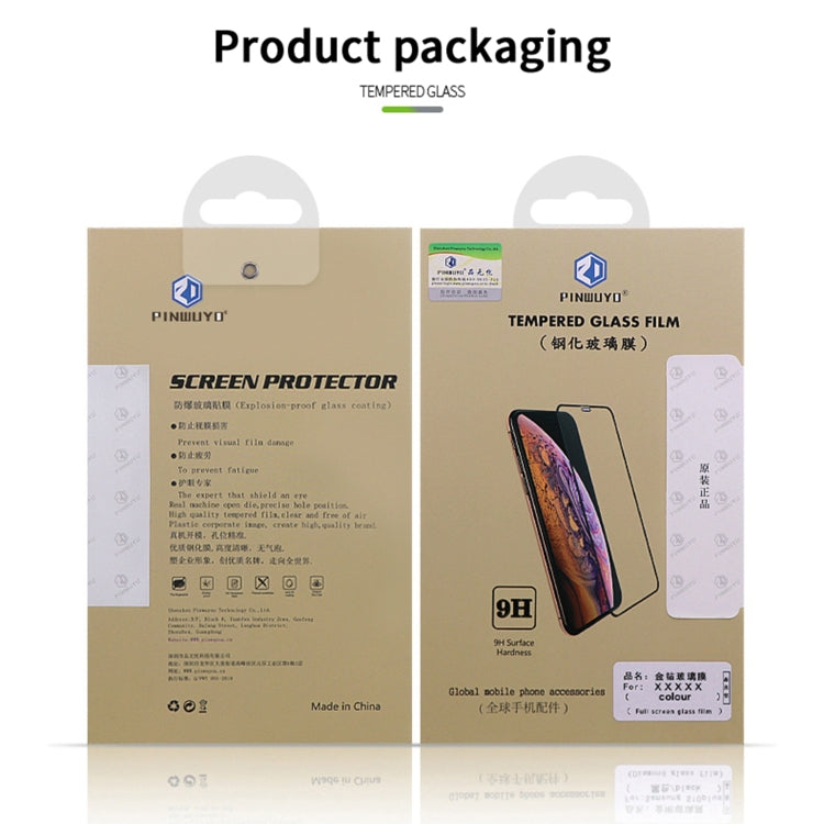 For Galaxy Z Fold6 Outer Screen PINWUYO 9H 2.5D Full Screen Tempered Glass Film(Black)
