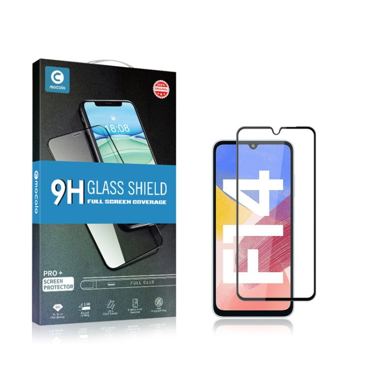 For Samsung Galaxy F14 4G mocolo 2.5D Full Glue Full Cover Tempered Glass Film