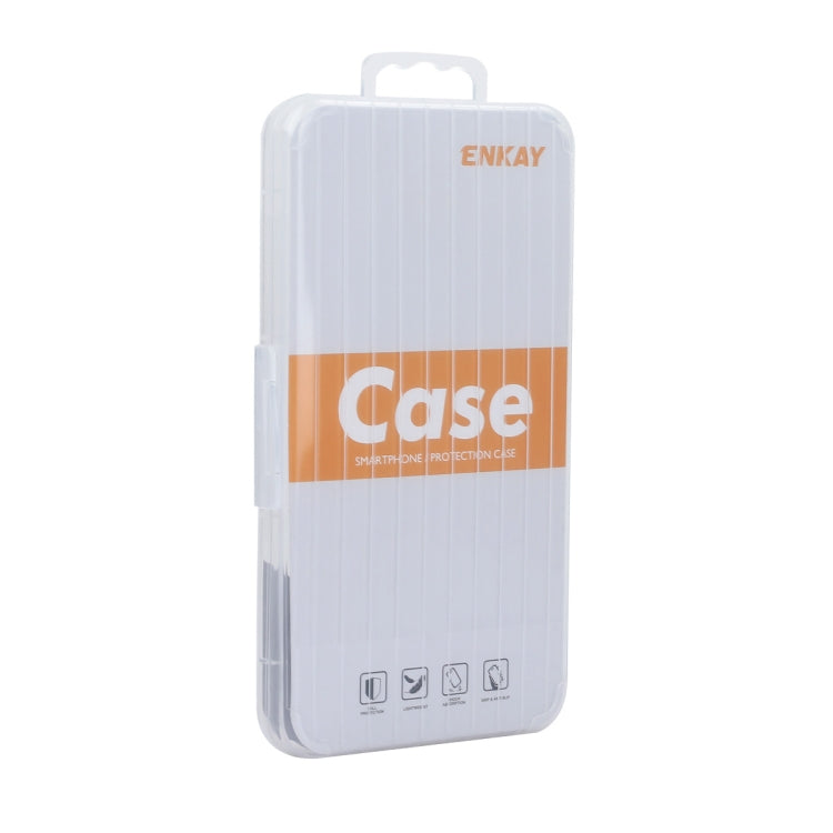 For iPhone 14 Pro Max ENKAY Hat-Prince Magnetic Glitter Plated Shockproof Phone Case with Lens Film(Silver)