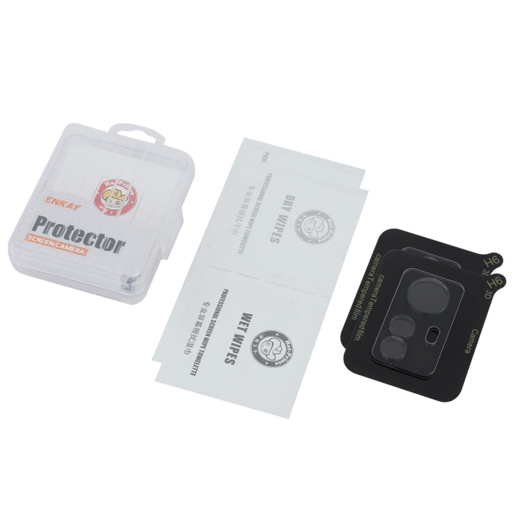 For Redmi Note 12s 2pcs ENKAY Hat-Prince 9H Rear Camera Lens Tempered Glass Film(Transparent)