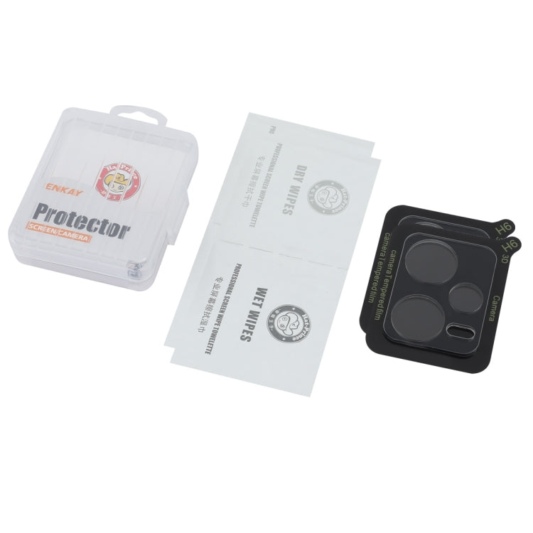 For Redmi Note 12 5G 2pcs ENKAY Hat-Prince 9H Rear Camera Lens Tempered Glass Film(Transparent)