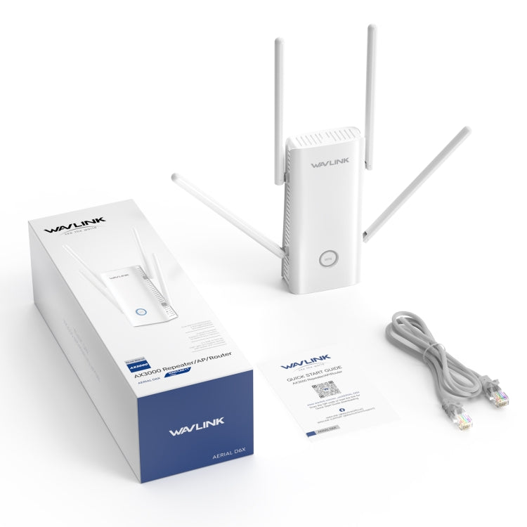 Wavlink WN583AX3 AX3000 Dual Band WiFi Repeater/AP/Router/Mesh Mode WiFi Extender, Plug:EU Plug