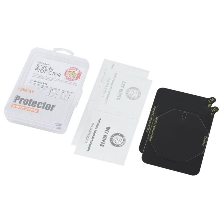 For Huawei Mate 60 RS Ultimate 2pcs ENKAY 9H Rear Camera Lens Tempered Glass Film