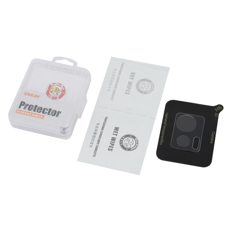For Motorola Moto Edge 30 Neo ENKAY Hat-Prince 9H Rear Camera Lens Tempered Glass Film(Transparent)