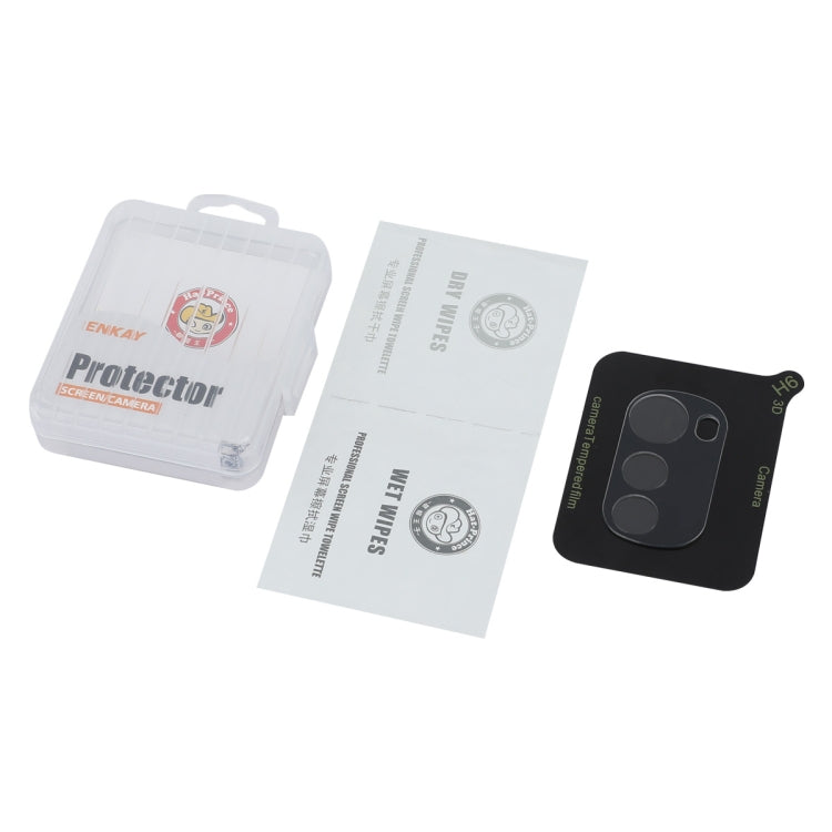 For Motorola Moto E32 ENKAY Hat-Prince 9H Rear Camera Lens Tempered Glass Film(Transparent)