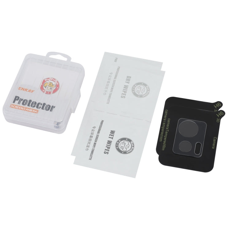 For Motorola Moto Edge 30 Neo 2pcs ENKAY Hat-Prince 9H Rear Camera Lens Tempered Glass Film(Transparent)
